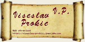 Višeslav Prokić vizit kartica